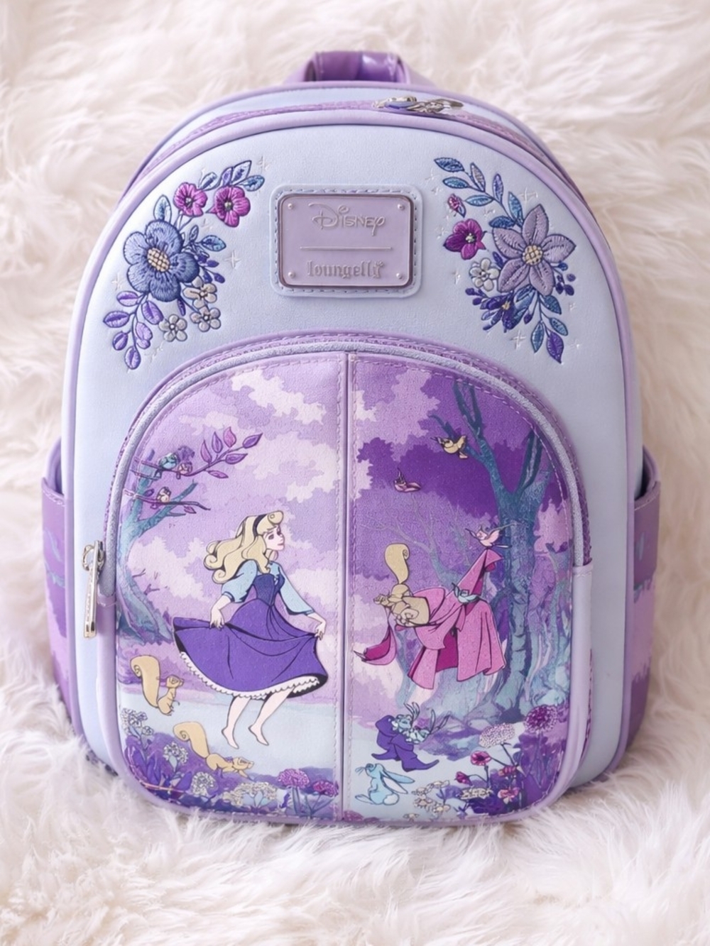 Sleeping Beauty 65th Anniversary Floral Scene Mini Backpack